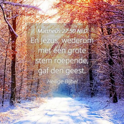 Picture 04 - Mattheüs 27:50 NLD - En Jezus, wederom met een grote stem roepende, - Bible Verse Picture