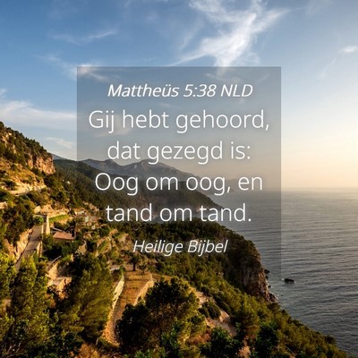 Picture 04 - Mattheüs 5:38 NLD - Gij hebt gehoord, dat gezegd is: Oog om oog, en - Bible Verse Picture