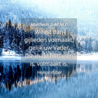Picture 04 - Mattheüs 5:48 NLD - Weest dan gijlieden volmaakt, gelijk uw Vader, - Bible Verse Picture