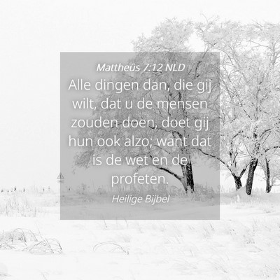 Picture 04 - Mattheüs 7:12 NLD - Alle dingen dan, die gij wilt, dat u de mensen - Bible Verse Picture