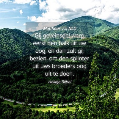 Picture 04 - Mattheüs 7:5 NLD - Gij geveinsde! werp eerst den balk uit uw oog, en - Bible Verse Picture