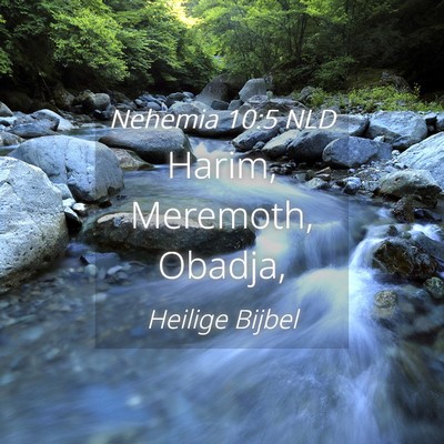 Picture 04 - Nehemia 10:5 NLD - Harim, Meremoth, - Bible Verse Picture