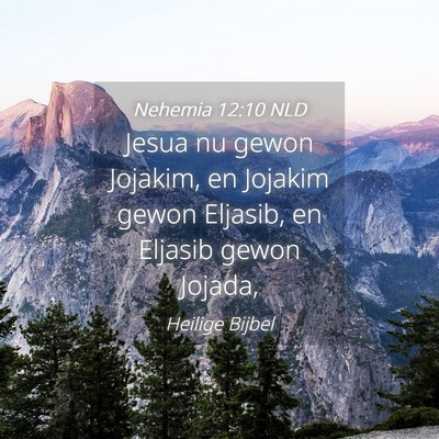 Picture 04 - Nehemia 12:10 NLD - Jesua nu gewon Jojakim, en Jojakim gewon Eljasib, - Bible Verse Picture