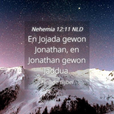Picture 04 - Nehemia 12:11 NLD - En Jojada gewon Jonathan, en Jonathan gewon - Bible Verse Picture