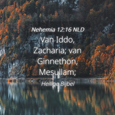 Picture 04 - Nehemia 12:16 NLD - Van Iddo, Zacharia; van Ginnethon, - Bible Verse Picture