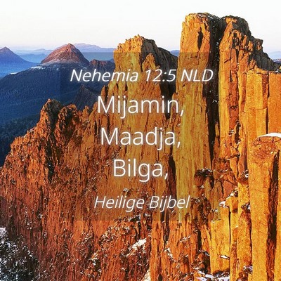 Picture 04 - Nehemia 12:5 NLD - Mijamin, Maadja, - Bible Verse Picture