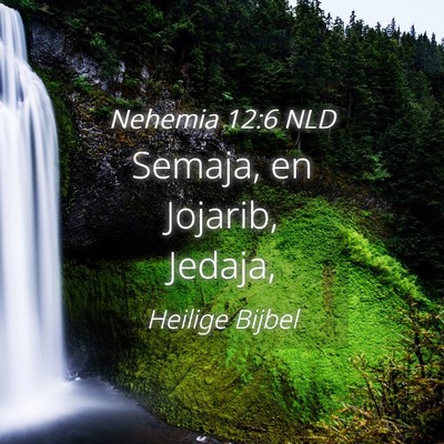 Picture 04 - Nehemia 12:6 NLD - Semaja, en Jojarib, - Bible Verse Picture