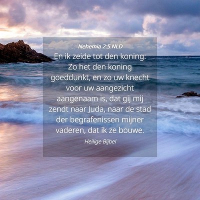 Picture 04 - Nehemia 2:5 NLD - En ik zeide tot den koning: Zo het den koning - Bible Verse Picture