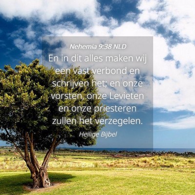 Picture 04 - Nehemia 9:38 NLD - En in dit alles maken wij een vast verbond en - Bible Verse Picture