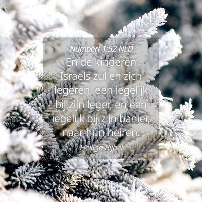 Picture 04 - Numberi 1:52 NLD - En de kinderen Israels zullen zich legeren, een - Bible Verse Picture