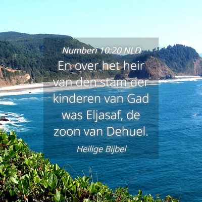 Picture 04 - Numberi 10:20 NLD - En over het heir van den stam der kinderen van - Bible Verse Picture