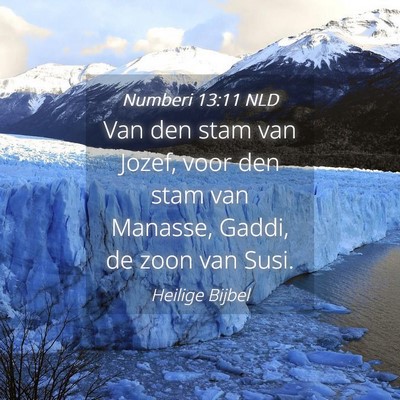 Picture 04 - Numberi 13:11 NLD - Van den stam van Jozef, voor den stam van - Bible Verse Picture