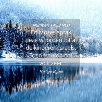 Picture 04 - Numberi 14:39 NLD - En Mozes sprak deze woorden tot al de kinderen - Bible Verse Picture