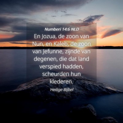 Picture 04 - Numberi 14:6 NLD - En Jozua, de zoon van Nun, en Kaleb, de zoon van - Bible Verse Picture