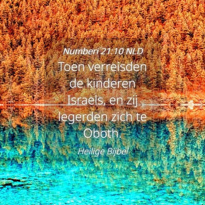 Picture 04 - Numberi 21:10 NLD - Toen verreisden de kinderen Israels, en zij - Bible Verse Picture