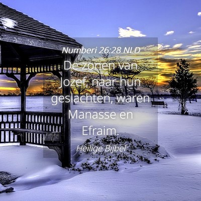 Picture 04 - Numberi 26:28 NLD - De zonen van Jozef, naar hun geslachten, waren - Bible Verse Picture
