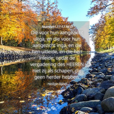 Picture 04 - Numberi 27:17 NLD - Die voor hun aangezicht uitga, en die voor hun - Bible Verse Picture