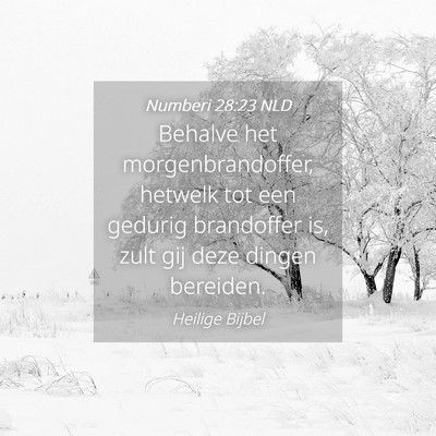 Picture 04 - Numberi 28:23 NLD - Behalve het morgenbrandoffer, hetwelk tot een - Bible Verse Picture