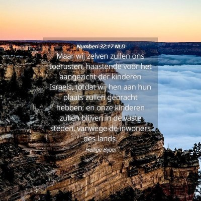 Picture 04 - Numberi 32:17 NLD - Maar wij zelven zullen ons toerusten, haastende - Bible Verse Picture
