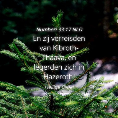 Picture 04 - Numberi 33:17 NLD - En zij verreisden van Kibroth-Thaava, en legerden - Bible Verse Picture