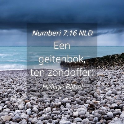 Picture 04 - Numberi 7:16 NLD - Een geitenbok, ten - Bible Verse Picture