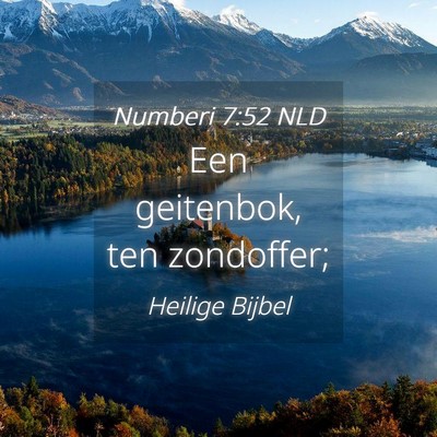 Picture 04 - Numberi 7:52 NLD - Een geitenbok, ten - Bible Verse Picture