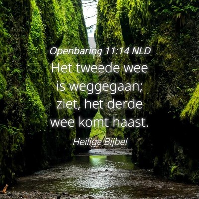 Picture 04 - Openbaring 11:14 NLD - Het tweede wee is weggegaan; ziet, het derde wee - Bible Verse Picture