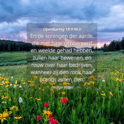Picture 04 - Openbaring 18:9 NLD - En de koningen der aarde, die met haar gehoereerd - Bible Verse Picture