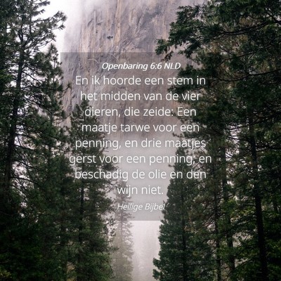 Picture 04 - Openbaring 6:6 NLD - En ik hoorde een stem in het midden van de vier - Bible Verse Picture