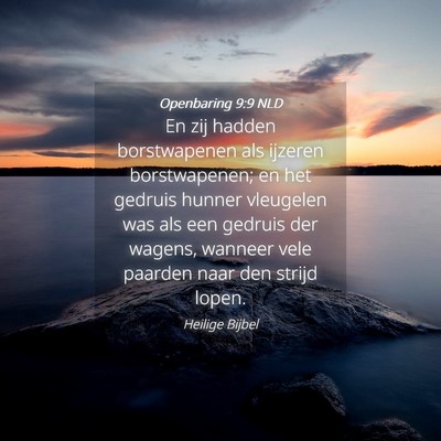 Picture 04 - Openbaring 9:9 NLD - En zij hadden borstwapenen als ijzeren - Bible Verse Picture