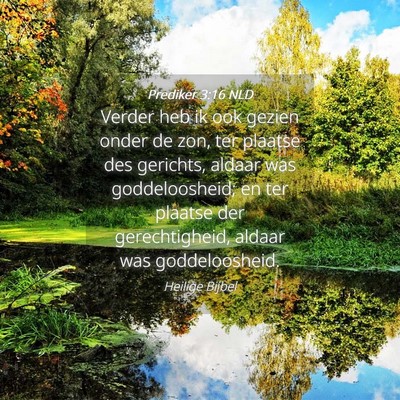 Picture 04 - Prediker 3:16 NLD - Verder heb ik ook gezien onder de zon, ter - Bible Verse Picture