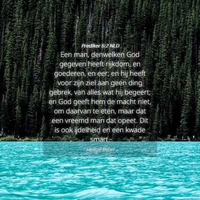 Picture 04 - Prediker 6:2 NLD - Een man, denwelken God gegeven heeft rijkdom, en - Bible Verse Picture