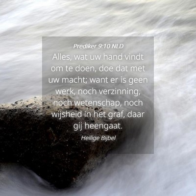 Picture 04 - Prediker 9:10 NLD - Alles, wat uw hand vindt om te doen, doe dat met - Bible Verse Picture