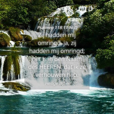 Picture 04 - Psalmen 118:11 NLD - Zij hadden mij omringd, ja, zij hadden mij - Bible Verse Picture