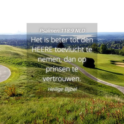 Picture 04 - Psalmen 118:9 NLD - Het is beter tot den HEERE toevlucht te nemen, - Bible Verse Picture