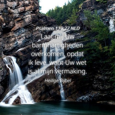 Picture 04 - Psalmen 119:77 NLD - Laat mij Uw barmhartigheden overkomen, opdat ik - Bible Verse Picture