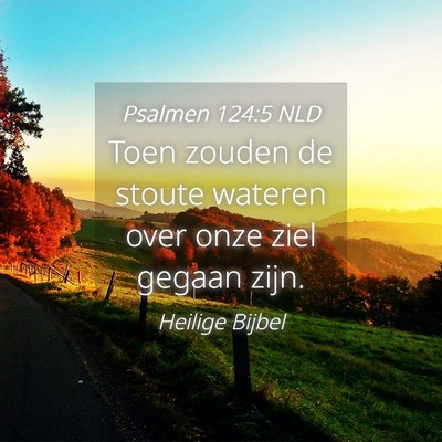 Picture 04 - Psalmen 124:5 NLD - Toen zouden de stoute wateren over onze ziel - Bible Verse Picture