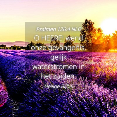 Picture 04 - Psalmen 126:4 NLD - O HEERE! wend onze gevangenis, gelijk - Bible Verse Picture