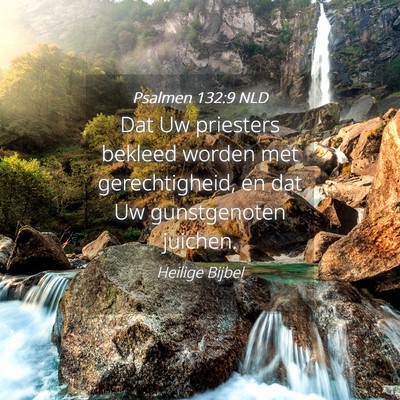 Picture 04 - Psalmen 132:9 NLD - Dat Uw priesters bekleed worden met - Bible Verse Picture
