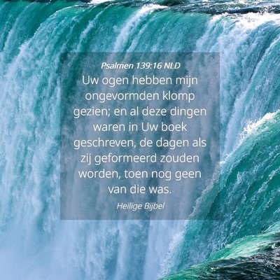 Picture 04 - Psalmen 139:16 NLD - Uw ogen hebben mijn ongevormden klomp gezien; en - Bible Verse Picture