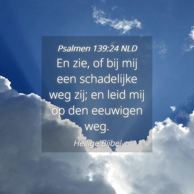 Picture 04 - Psalmen 139:24 NLD - En zie, of bij mij een schadelijke weg zij; en - Bible Verse Picture