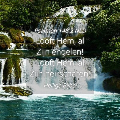 Picture 04 - Psalmen 148:2 NLD - Looft Hem, al Zijn engelen! Looft Hem, al Zijn - Bible Verse Picture