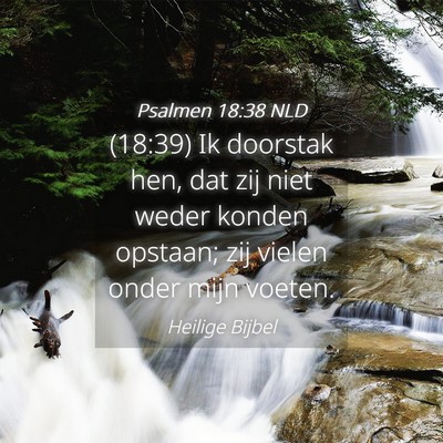 Picture 04 - Psalmen 18:38 NLD - (18:39) Ik doorstak hen, dat zij niet weder - Bible Verse Picture