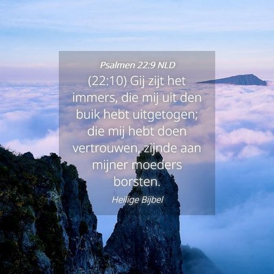 Picture 04 - Psalmen 22:9 NLD - (22:10) Gij zijt het immers, die mij uit den buik - Bible Verse Picture