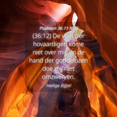 Picture 04 - Psalmen 36:11 NLD - (36:12) De voet der hovaardigen kome niet over - Bible Verse Picture