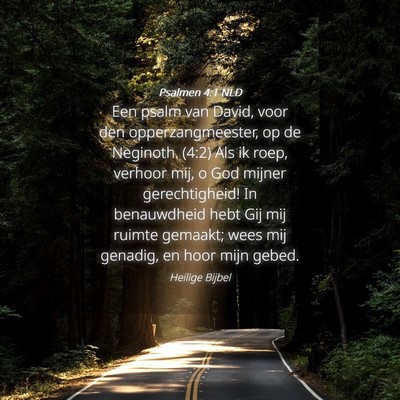 Picture 04 - Psalmen 4:1 NLD - Een psalm van David, voor den opperzangmeester, - Bible Verse Picture