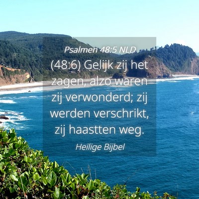 Picture 04 - Psalmen 48:5 NLD - (48:6) Gelijk zij het zagen, alzo waren zij - Bible Verse Picture