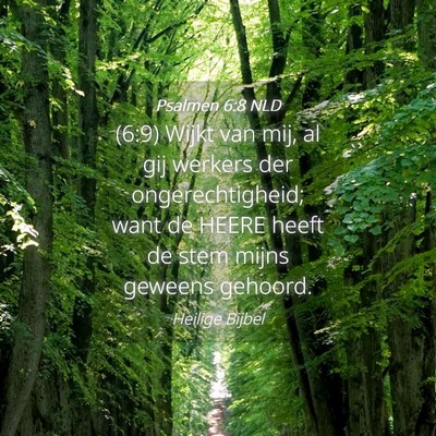 Picture 04 - Psalmen 6:8 NLD - (6:9) Wijkt van mij, al gij werkers der - Bible Verse Picture