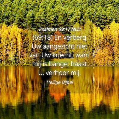 Picture 04 - Psalmen 69:17 NLD - (69:18) En verberg Uw aangezicht niet van Uw - Bible Verse Picture