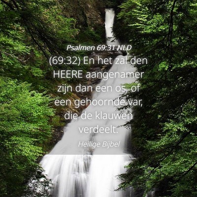 Picture 04 - Psalmen 69:31 NLD - (69:32) En het zal den HEERE aangenamer zijn dan - Bible Verse Picture